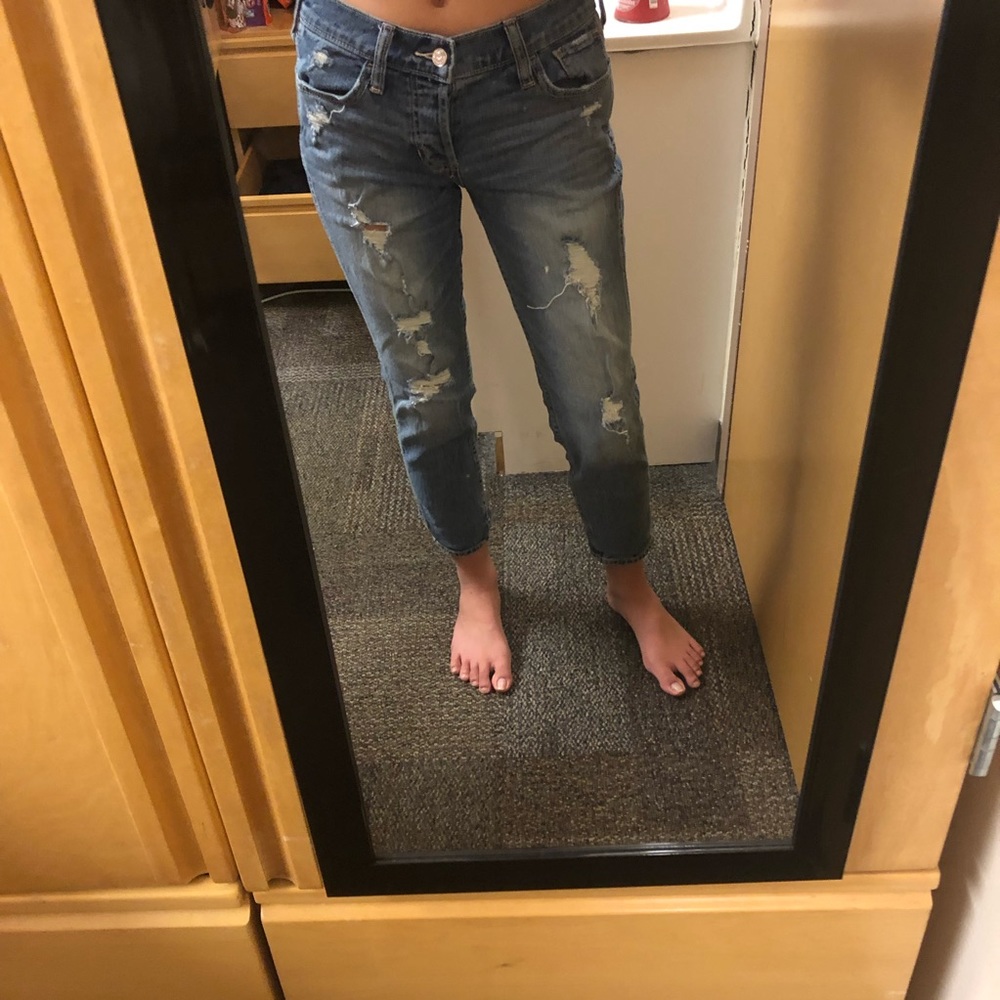 hollister ripped jeans